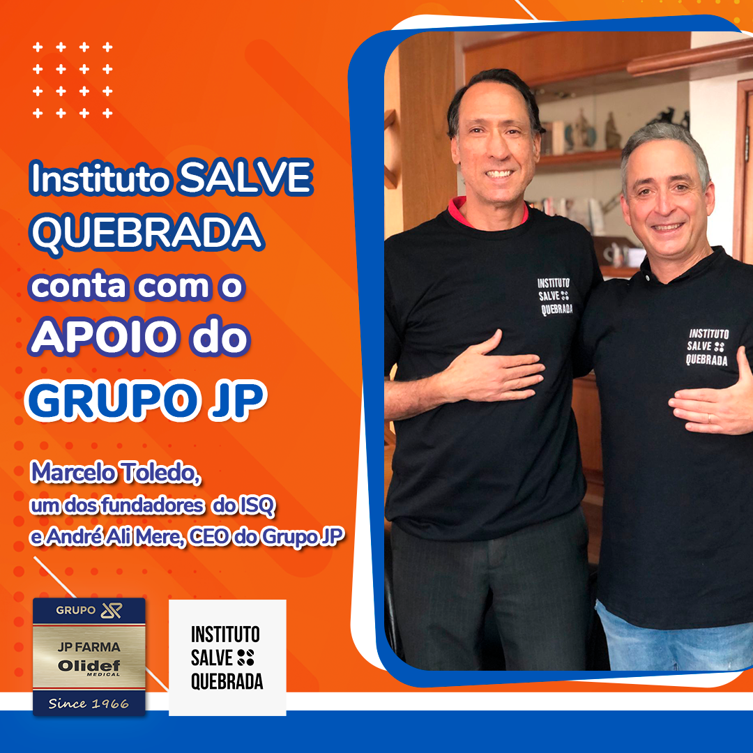Instituto Salve Quebrada conta com o apoio do Grupo JP