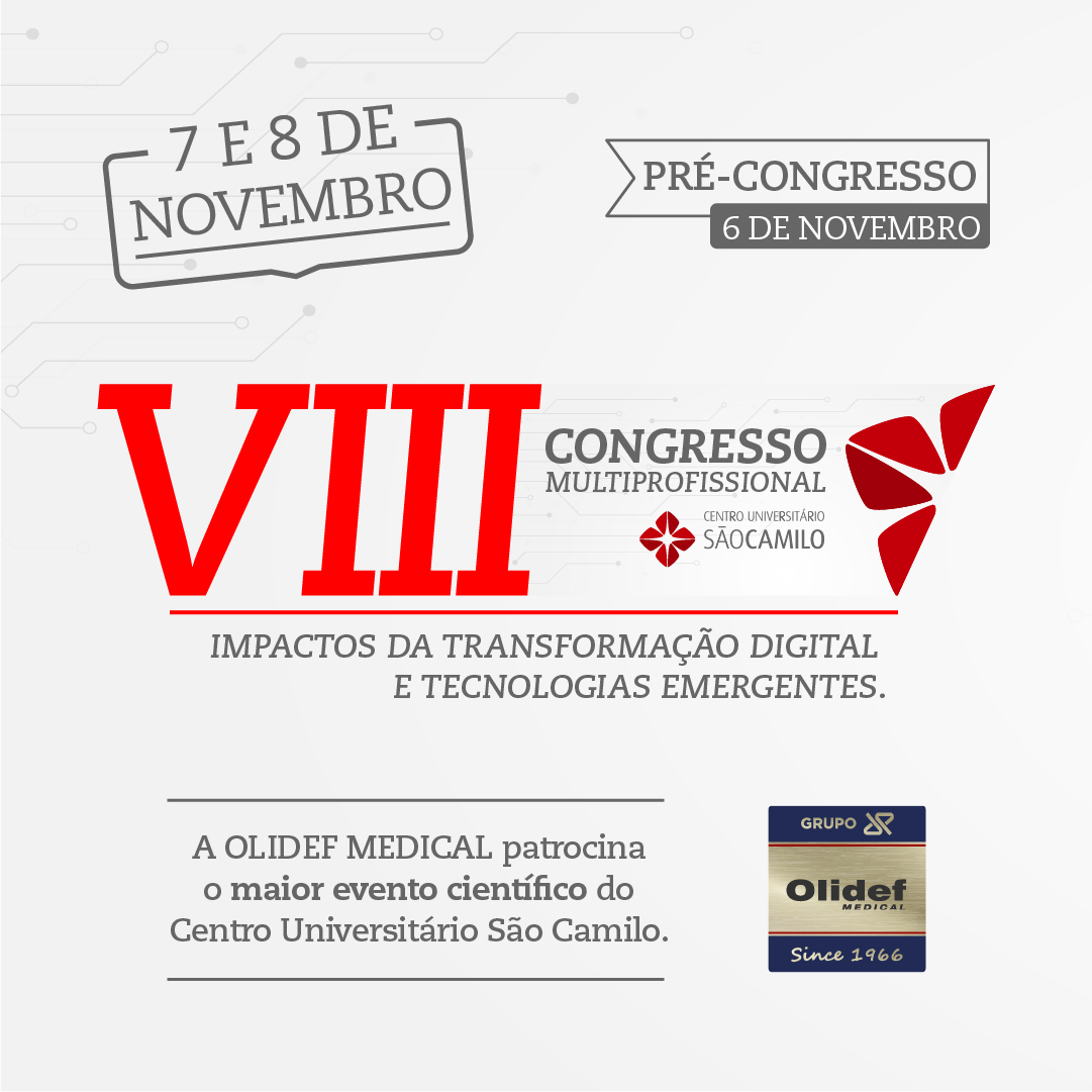 A Olidef Medical patrocina o VIII Congresso Multiprofissional do Centro Universitário São Camilo