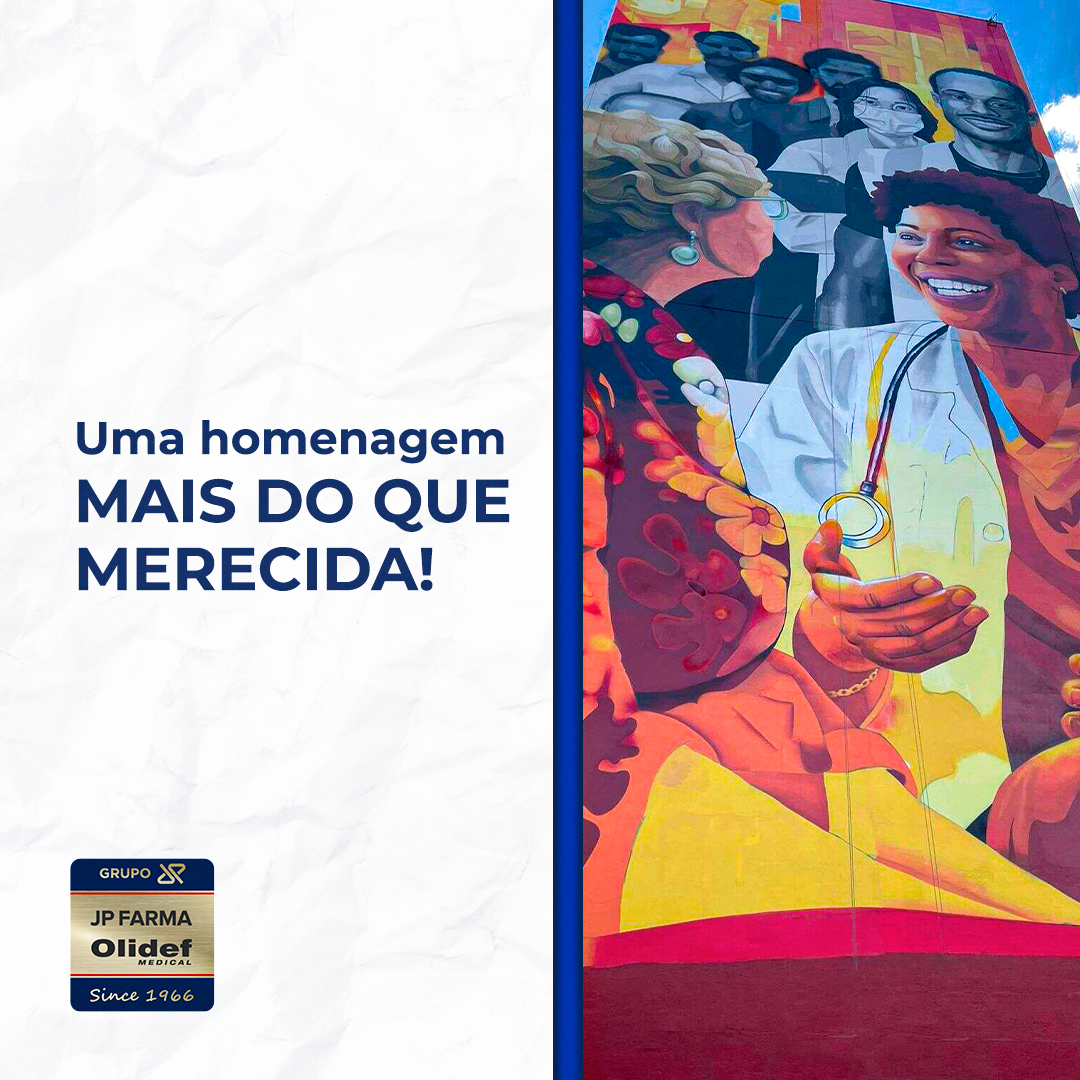 Grupo JP foi um dos patrocinadores de mural com 828 m² em homenagem aos Profissionais de Saúde no HCRP