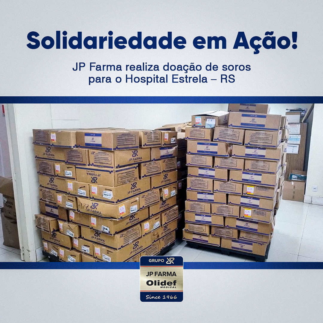 JP Farma realiza doação de soros para o Hospital Estrela – RS